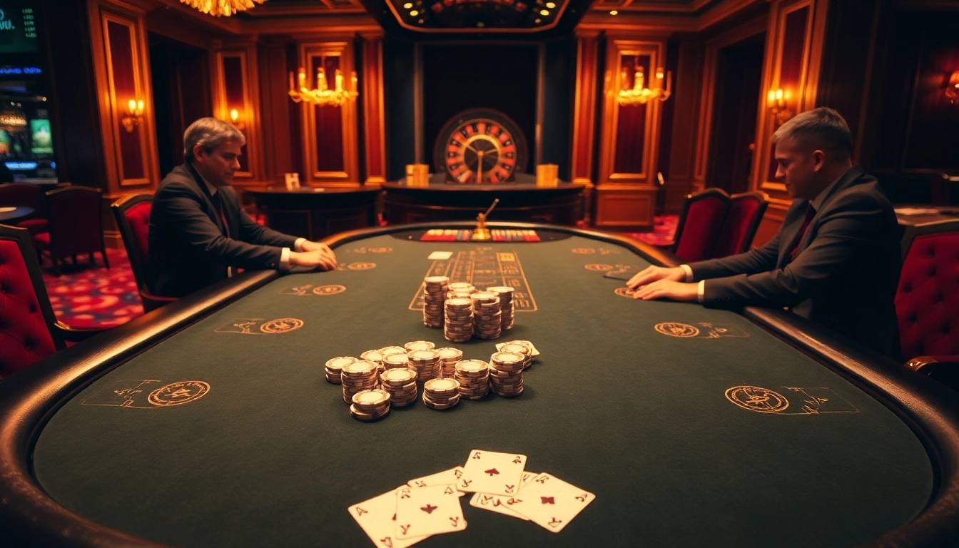 Exciting blackjack game at a luxurious casino reflecting the 888b.report standard.