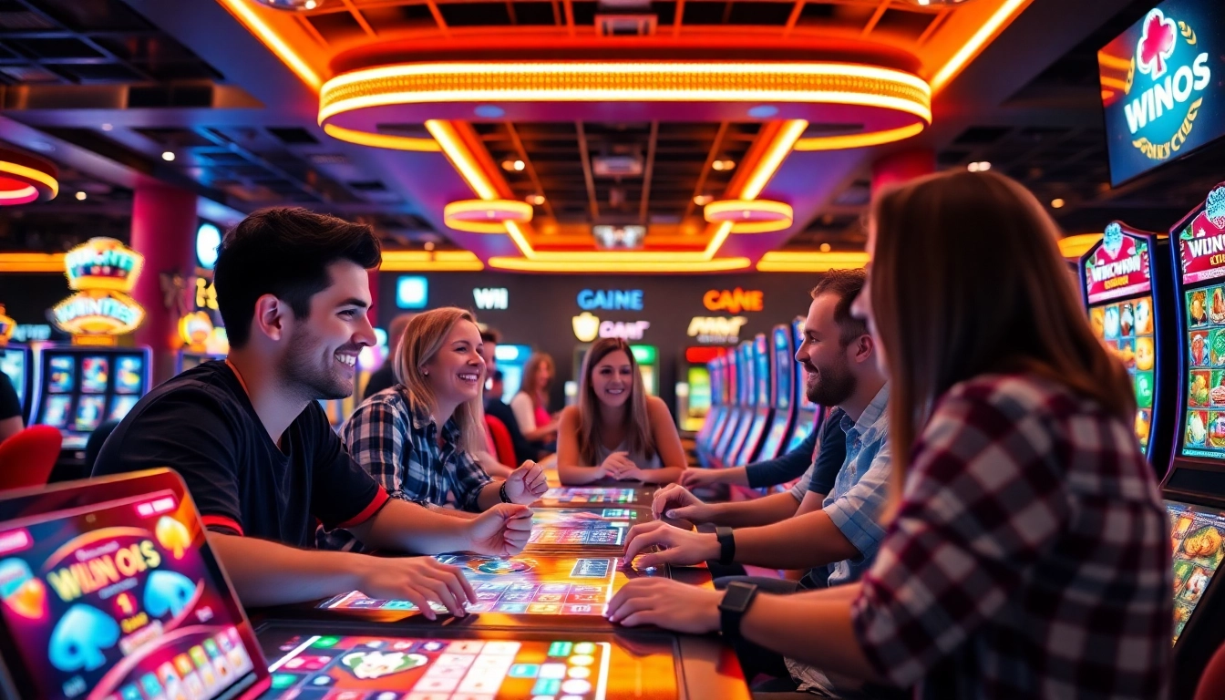 Joueurs profitant de l'expérience casino en ligne 2026, amusant dans un environnement numérique vibrant.