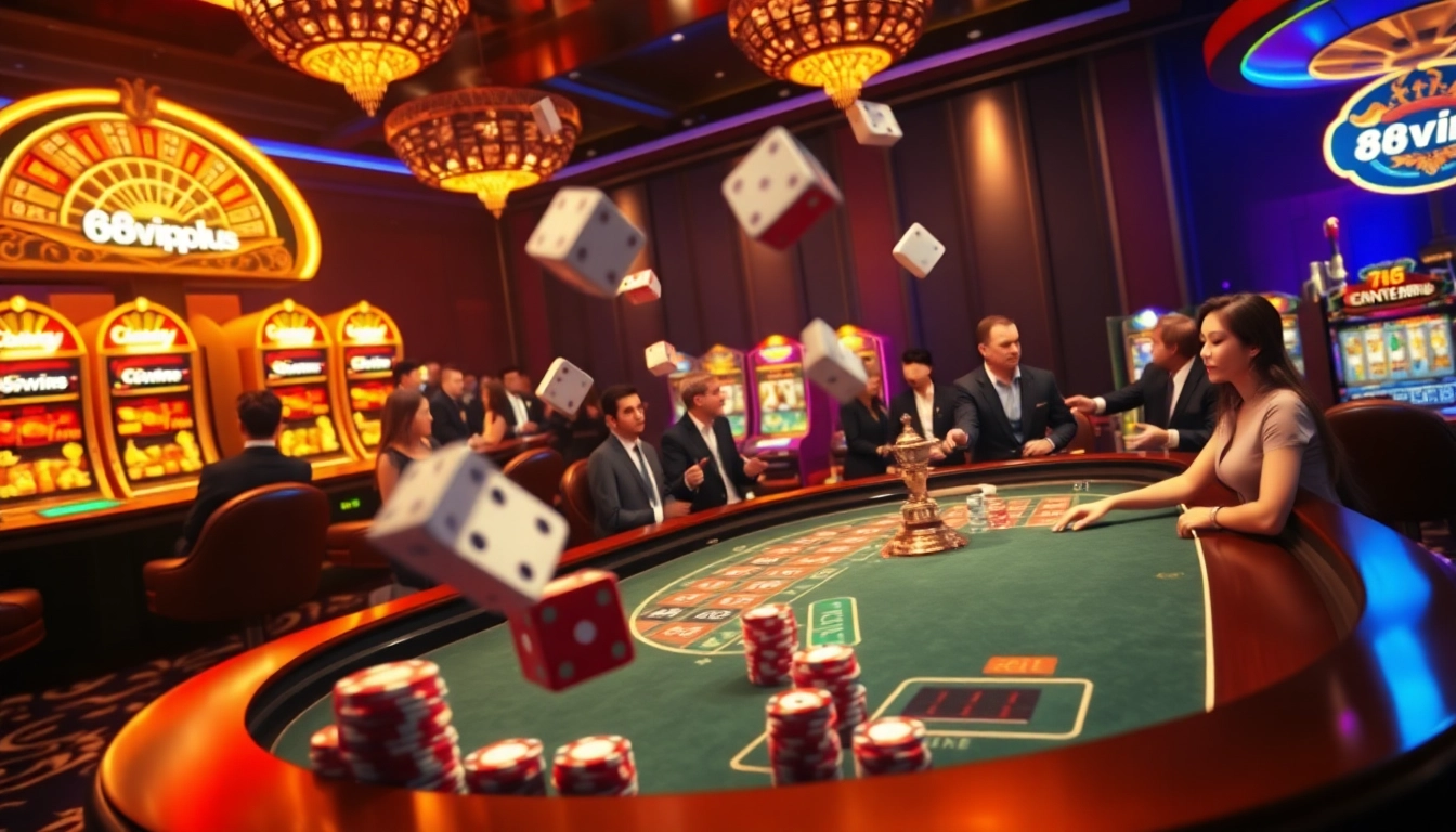 Experience the excitement of gambling at https://68vip.plus/ with vibrant roulette tables and enthusiastic players.