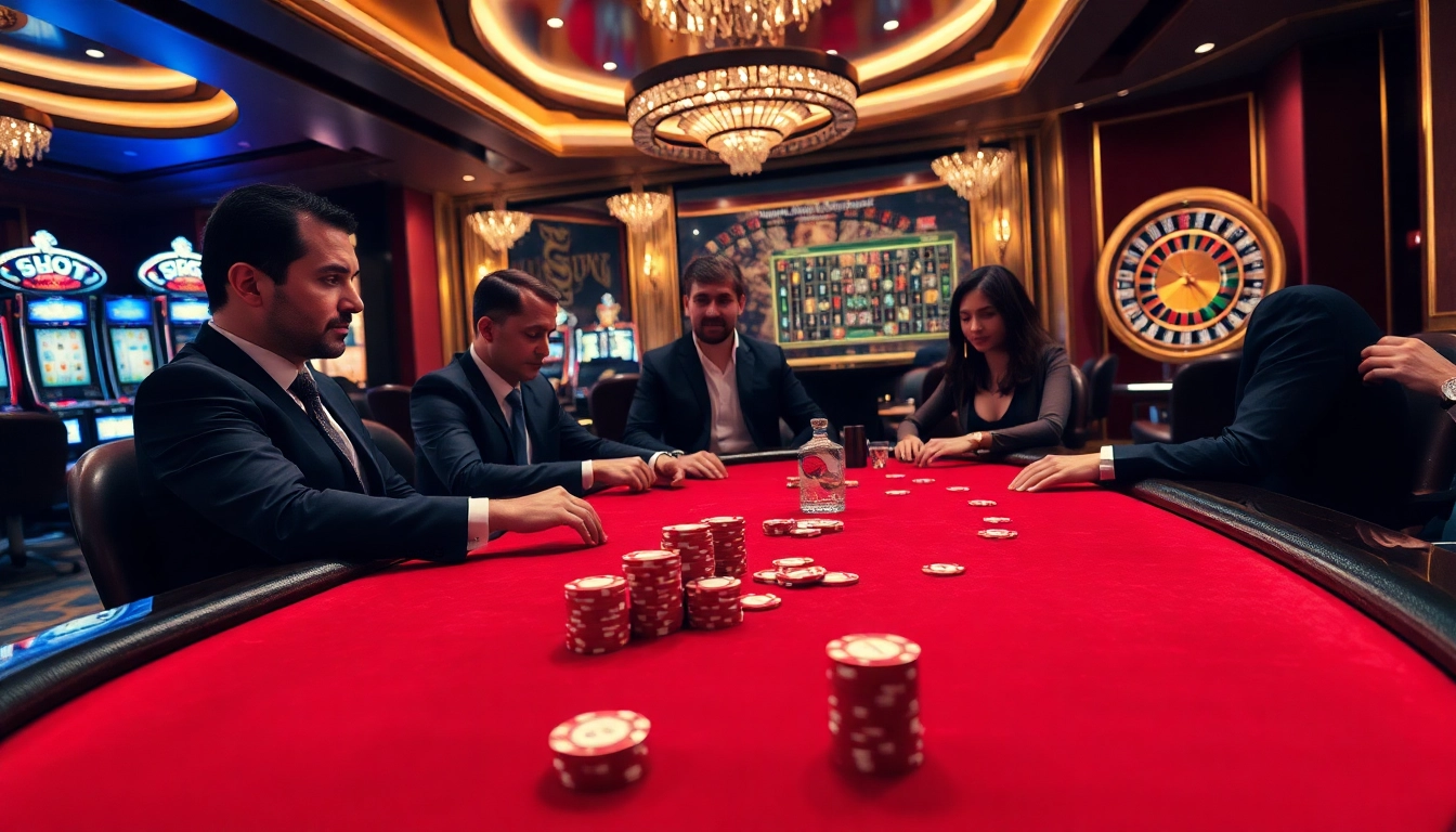 Engaging poker game at https://32win.spot/, showcasing luxury and excitement.