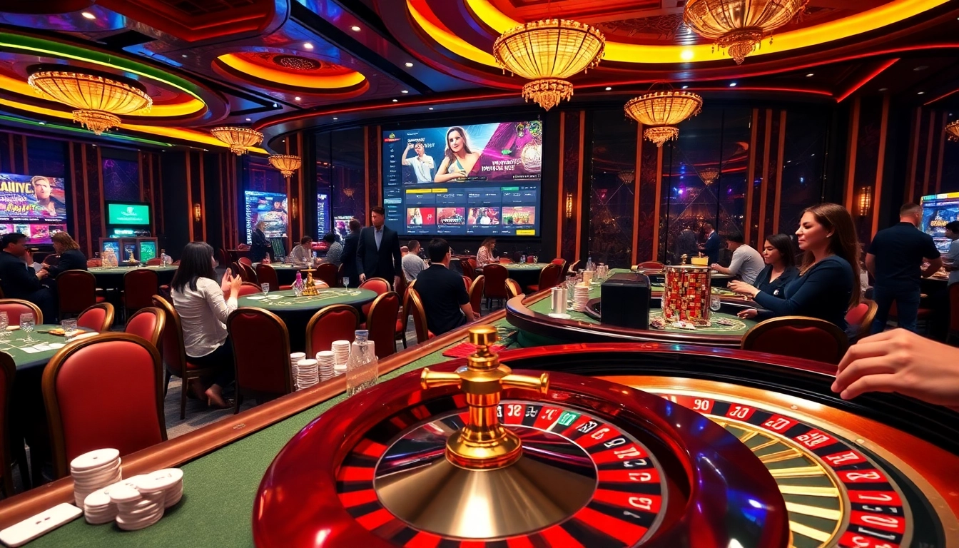Experience the thrill of gambling with the latest link mới nhất f8bet featured in an exciting casino atmosphere.